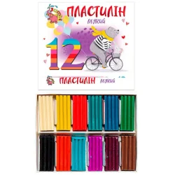 гр Пластилін. 12 кольорів 4820274630057 (26) ""Jumbi""