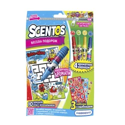 Ароматний набір для творчості серії "Візьми з собою" - ВЕСЕЛА ПОДОРОЖ (завдання, маркери, наліпки)