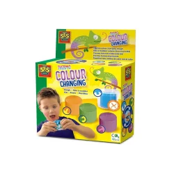 Незасихаюча маса для ліплення — ЗМІНЮЙ КОЛЬОРИ (4 кольори, в пластикових баночках)