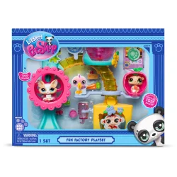 Ігровий набір LITTLEST PET SHOP – ФАБРИКА РОЗВАГ (2 фігурки, фабрика, аксес.)