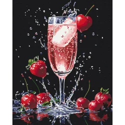 Картина за номерами "Ігристе задоволення" BS54152, 40х50 см 