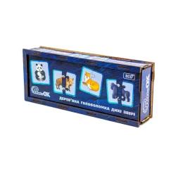 Дерев'яна головоломка "Дикі тварини" Puz-44657, 40 елементів