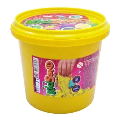 Набір креативної творчості "Кінетичний пісок" KidSand" KS-01-01 відро 1000г Жовтий