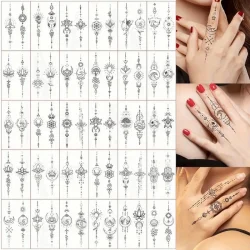 Набір дитячих тимчасових тату "Чорні міні №2" black-tattoo-mini-set-2-3, 30 штук по 9,5*5,5 см