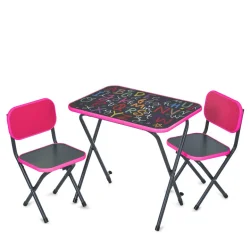 Дитячий Столик Alphabet Alphabet малиновий, складаний, стільниця 60 х 40 см