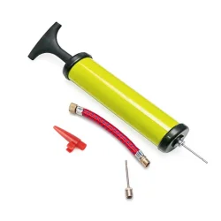 Насос ручний для м'ячів, надувних виробів Pump NE-P-18Y жовтий