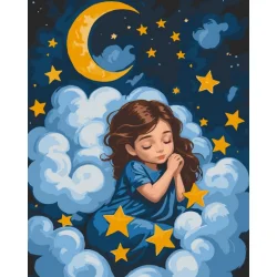 Картина за номерами "Спляче янголятко" 15589-AC 40х50 см                                                       