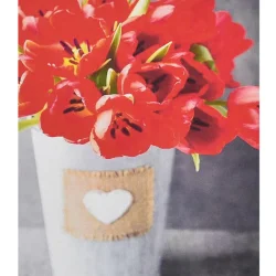 Алмазна мозаїка "Червоні тюльпани" HEG87051  30х40 см