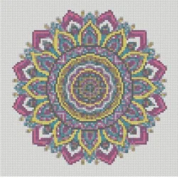 Алмазна мозаїка "Візерунки у стилі мандала" CA-0061 30х30 см