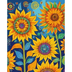 Картина за номерами "Яскраві соняхи" 13152-AC 40х50 см