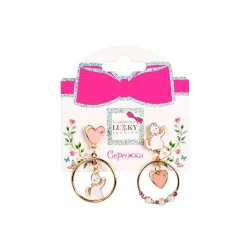 Дитячі сережки "Fashion Котики" T24633 рожеві