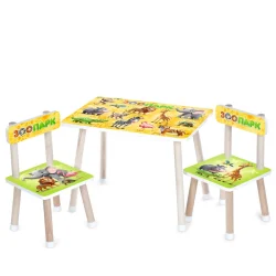 Дитячий Столик M 501-11 стільниця 60 х 40 см, 2 стільчики