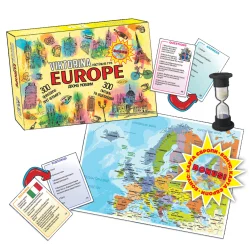 Дитяча настільна гра "Вікторина ЄВРОПА" MKP0904 українська та англійська мова