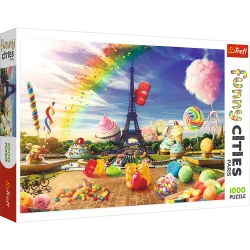 Пазли "Веселі міста" - (1000 елм.) - "Солодкий Париж"