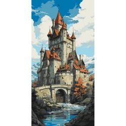 Картина за номерами "Казковий замок" 11067-AC 40x80 см