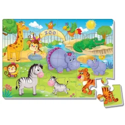 Дитячий м'який пазл "Зоопарк" VT1102-17, 24 елемента