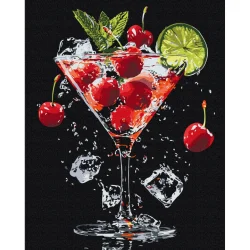 Картина за номерами "Насолода в келиху" BS54151, 40х50 см