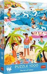 Пазли - (1000 елм.) - "Відпочинок на канікулах" / Trefl