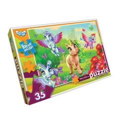 М'які пазли "Єдинороги" S35-10-06, 35 елементів