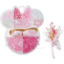 Набір бісеру для виготовлення креативних аксесуарів Bambi N098-3/4/5 Рожевий