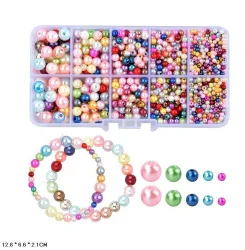 Набір для творчості "Бісер" 1194-26 намистини, гумка, пластикова коробка