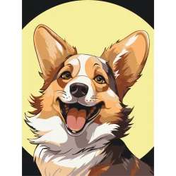 Картина за номерами "Коргі Коржик" 11708-AC 30х40 см