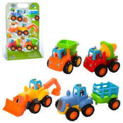 Набір іграшкових машинок Будтехніка 326m інерційні