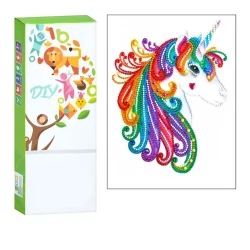 Дитячий набір для творчості Алмазна мозаїка "Єдиноріг" ST001