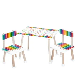 Дитячий столик M 501-21 стільниця 60 х 40 см, 2 стільчики