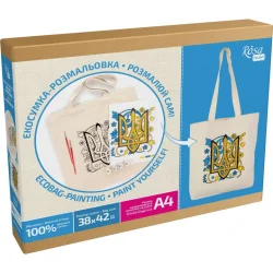 Набір для творчості екосумка-розмальовка "Тризуб" N0003604, 38х42 см