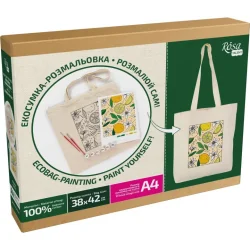 Набір для творчості екосумка-розмальовка "Лимони" N0003610, 38х42 см