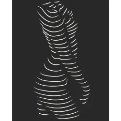 Картина за номерами "Звабливий силует" 10117-AC 40х50 см