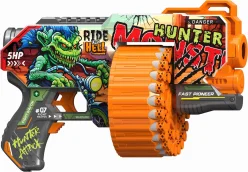 Іграшковий пістолет автомат. бараб. на батар. з м'як. наб. Мисливець на монстрів(24 шт.)(30,5х19см)