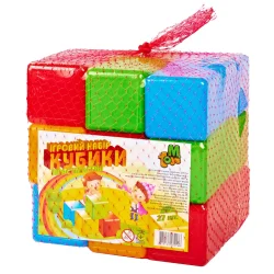 Купити Ігровий набір кольорових кубиків 09064, 27 шт Ігровий набір кольорових кубиків 09064, 27 шт