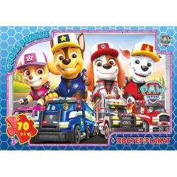 Дитячий пазл "Paw Patrol" PW08912 постер 70 елементів
