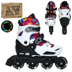 Дитячі розсувні ролики A4157-M-W, розмір 35-38
