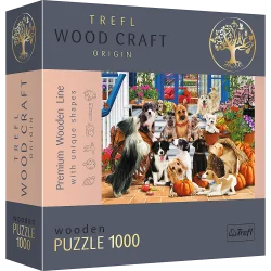 Пазли фігурні з дерева - (1000 елм.) - "Собача дружба" 