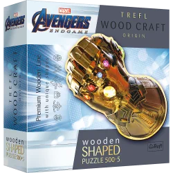 Пазли фігурні з дерева - (500 + 5 елм.) - "Рукавиця нескінечності"