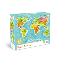 Пазли класичні "Карта світу" 300704, 100 елементів