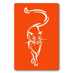 Трафарет для біо-тату Котик kx001-24*34см, розмір 24х34 см
