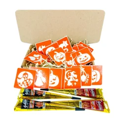 Набір для біо-тату "Хелловін - хна" set-halloween-henna 18 трафаретів 5х5 см