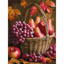Картина за номерами "Осінні фрукти" KHO5725, 30x40 см