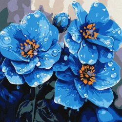 Картина за номерами "Фіалки щоранку" KHO3317, 30х30 см