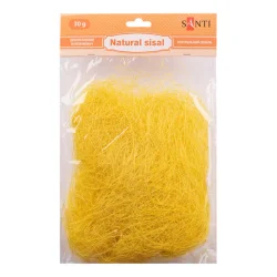 Декоративний наповнювач Сизаль 742781 натуральний, 30 грам, жовтий