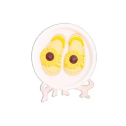 Набір для гіпсової розмальовки "Капці" YG0230-4 з підставкою, 11 см