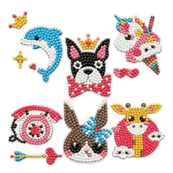 Набір брелків алмазна викладка "Тварини" ST005 з інструментами