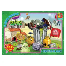 Дитячий пазл "Рослини проти Зомбі" PVZ05 постер, 117 елементів