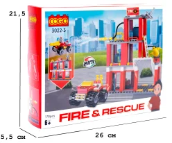 Конструктор "Пожежники" (178 елм.) Пожежна станція (мала)