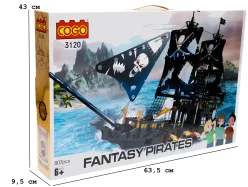 Конструктор "Піратські кораблі" (807 елм.) Фрегат / COGO