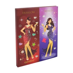 Дитяча палетка тіней для повік IG3078, 84 кольори, пензлик, аплікатори